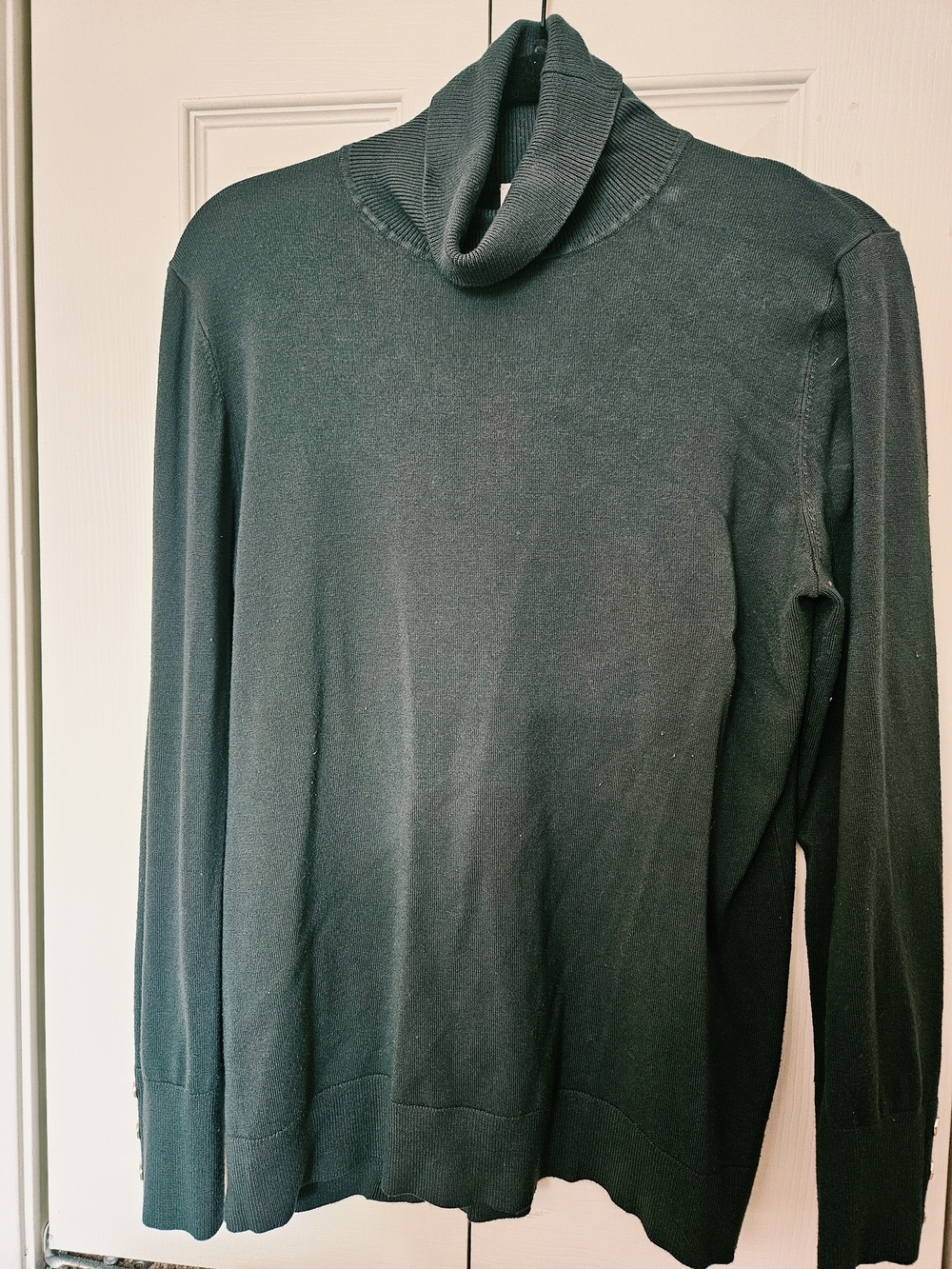 Anne Klein Forest Green Turtleneck Sweater